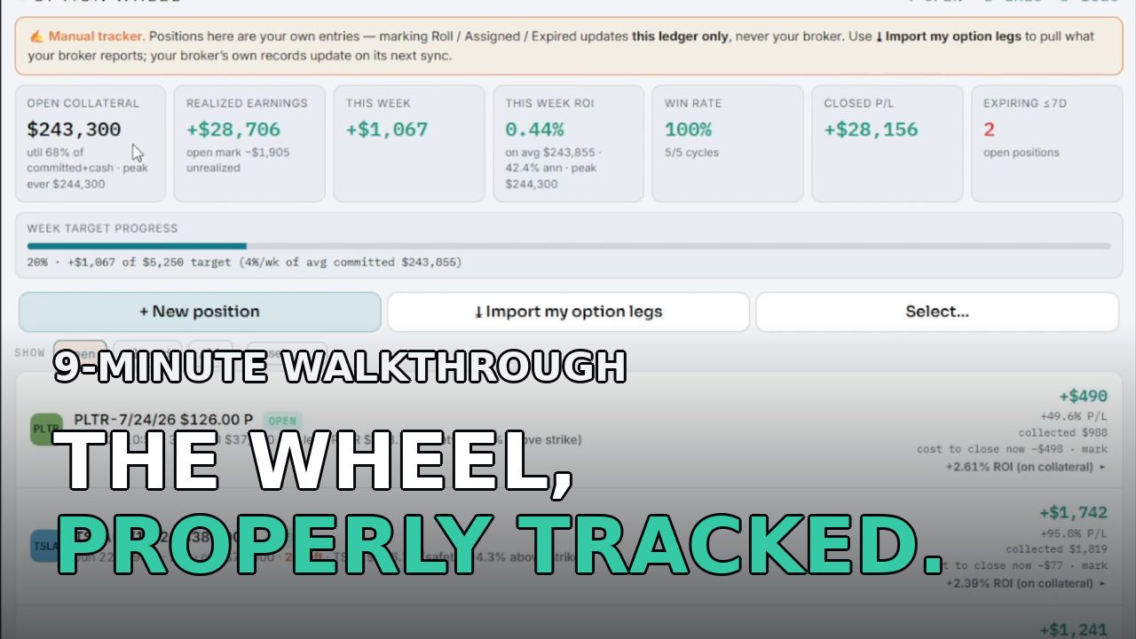 Wheel tracker tutorial video